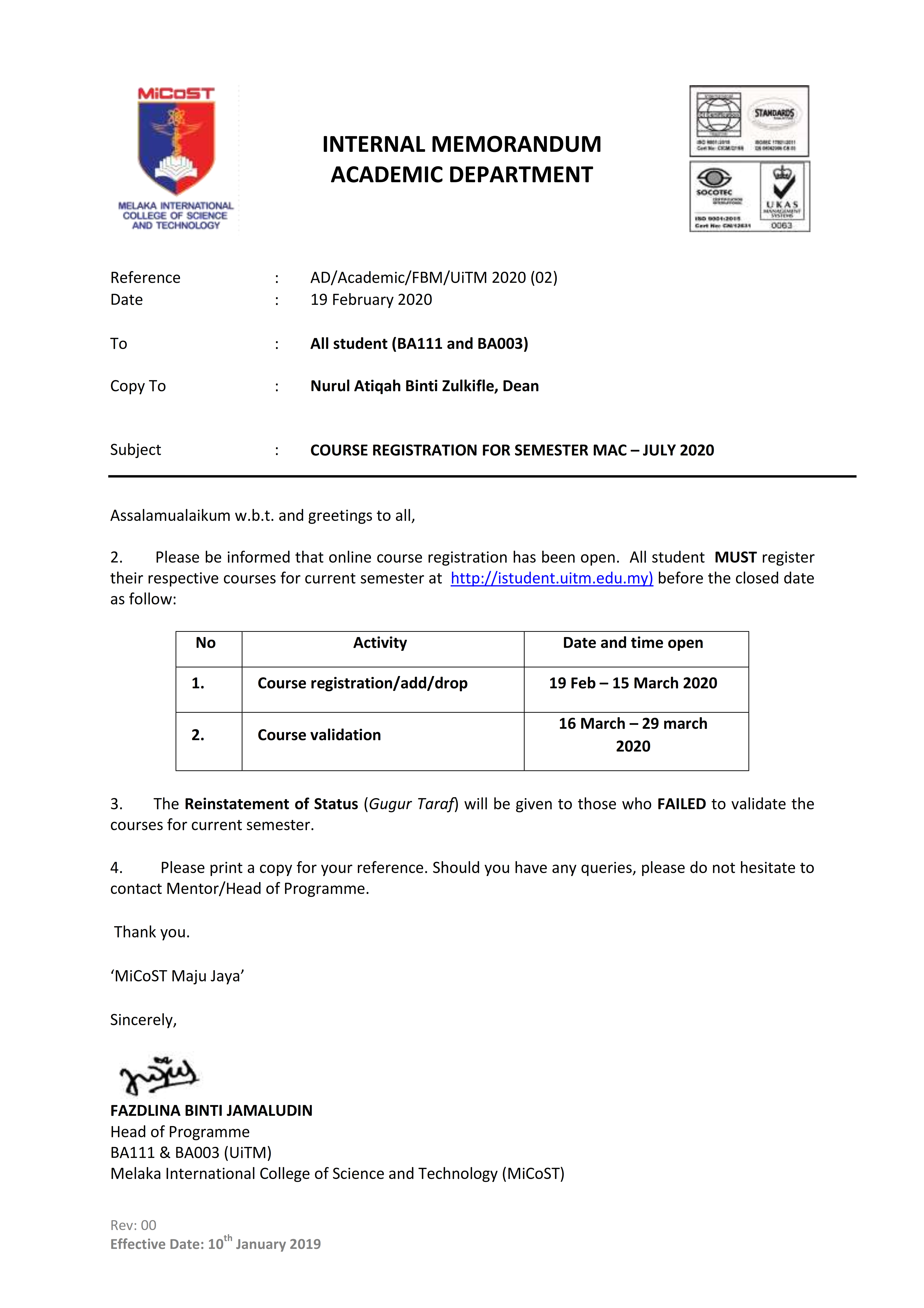 Uitm Istudent Portal